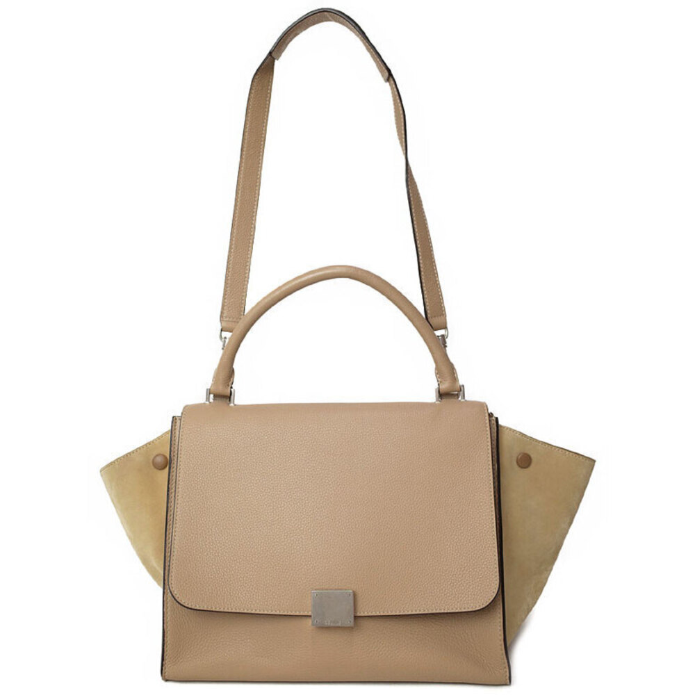 Celine Trapeze Leather 2WAY Handbag Shoulder Bag